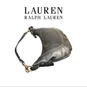 Lauren Ralph Lauren Gray Metallic Hobo